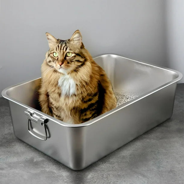 Stainless Steel Litter Box for Cats V2